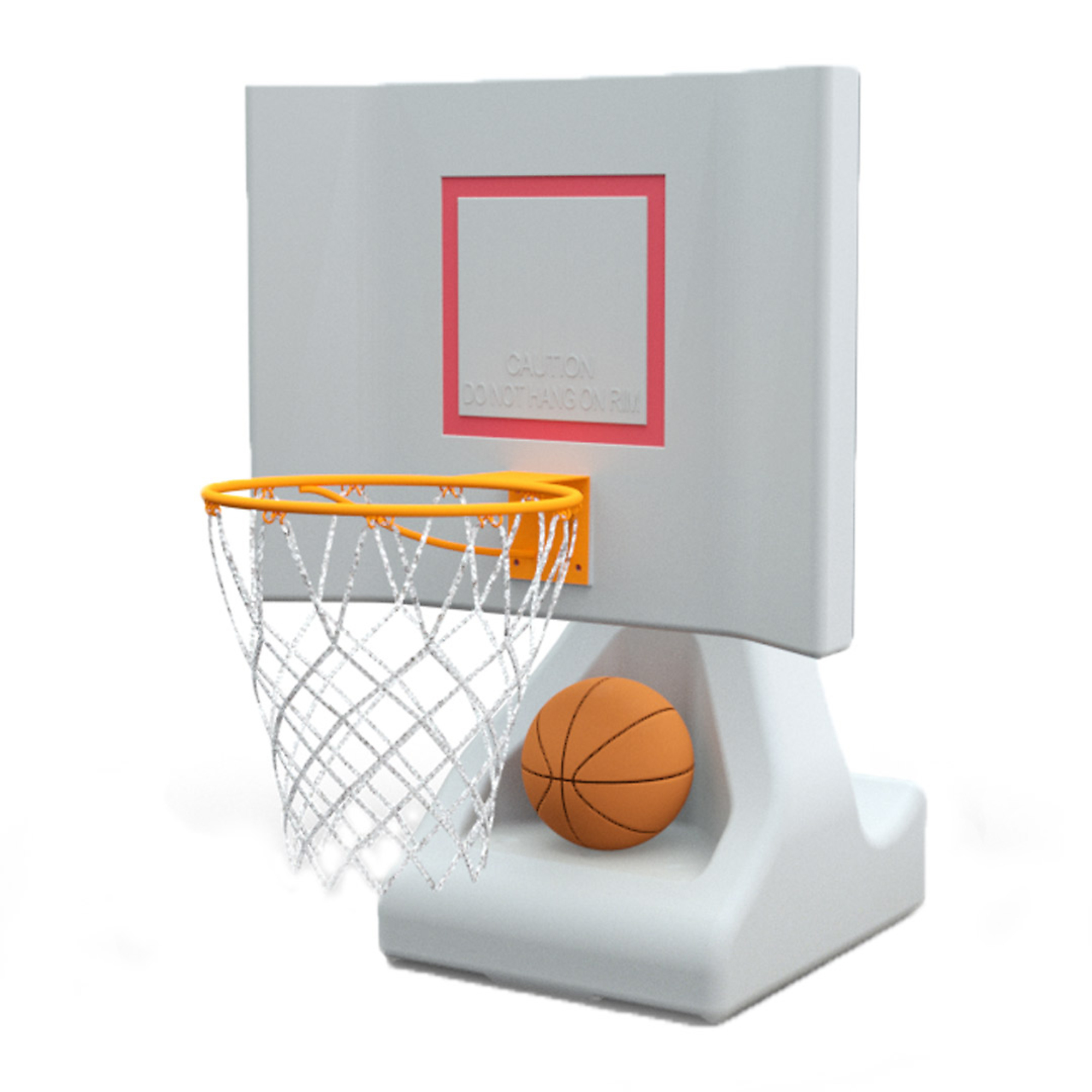 Good Ideas Pool Shot Rock The House Pool Basketball Hoop — UV-Resistant, 32in. x 44.13in. x 44in., Includes 2 Waterproof Basketballs, Model# PS-ROCK-THE-HOUSE